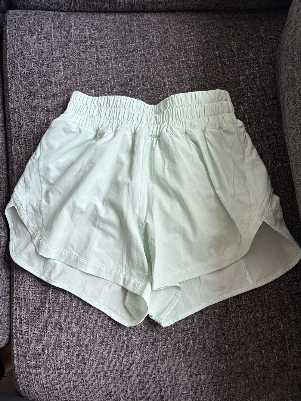 lululemon Track That High-Rise Short 3" in Delicate Mint